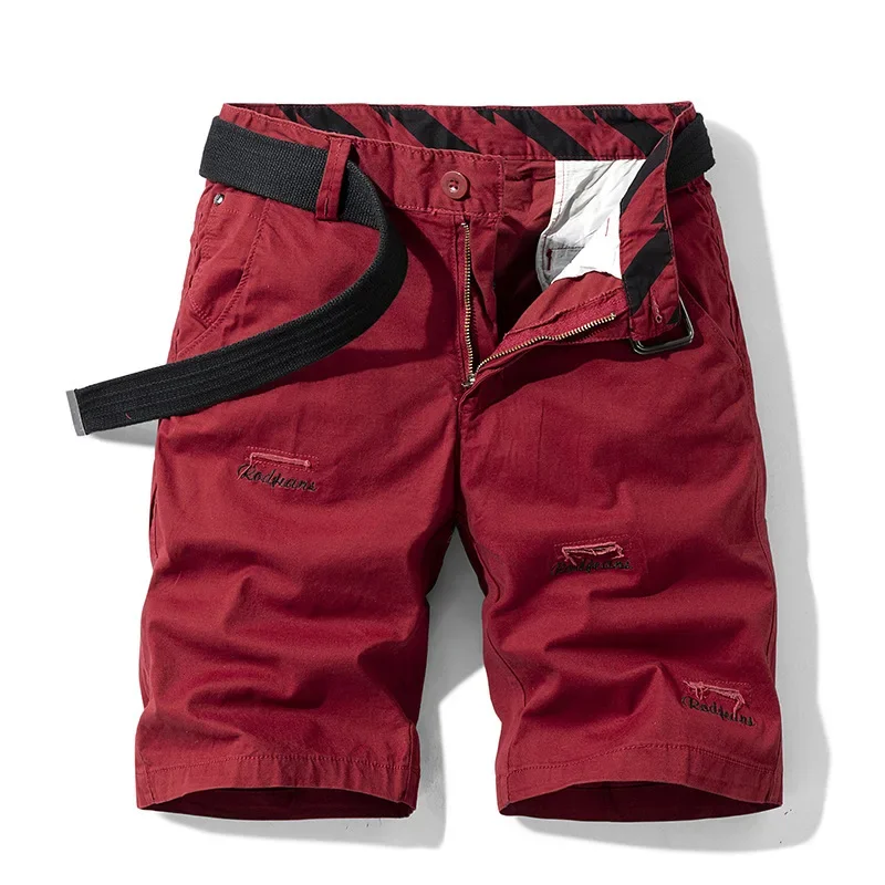 Corteiz Cargo Pant - Męskie bawełniane szorty casual bez paska,
