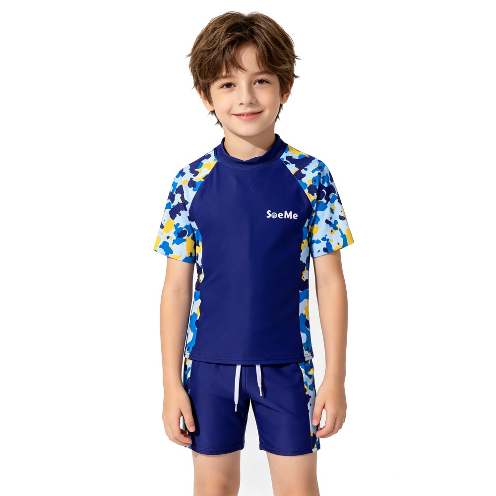 A Bathing Ape Camo - Chłopięcy strój kąpielowy letni 2-częściowy Rash