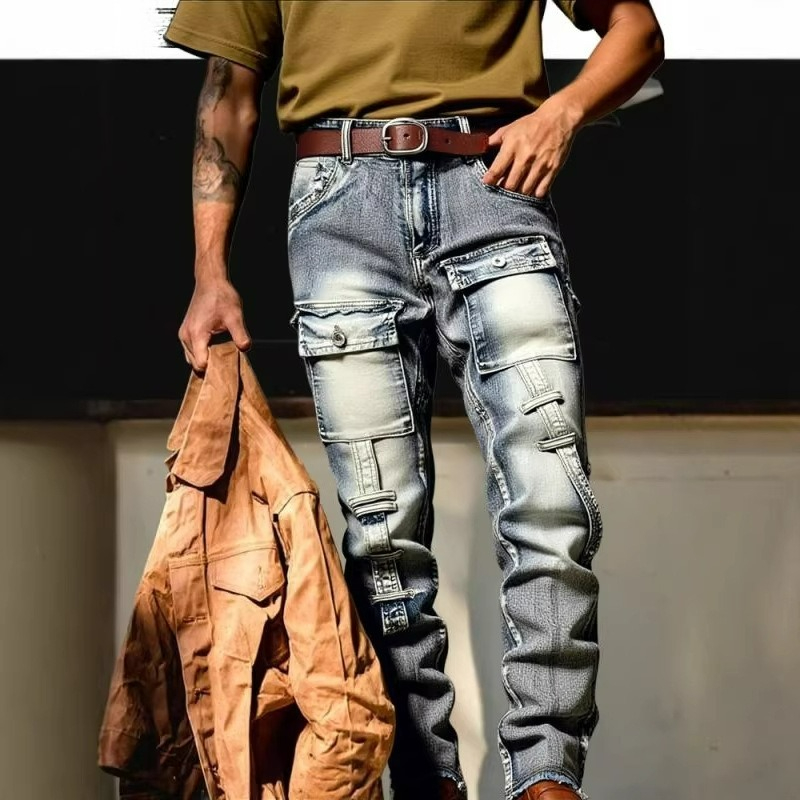 Męskie spodnie z efektem znisz – Europe Streetwear Brand recenzja i cena
