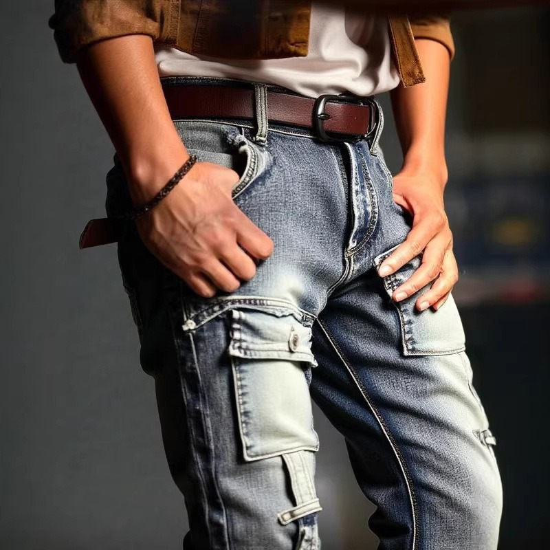 Męskie spodnie z efektem znisz – Europe Streetwear Brand recenzja i cena