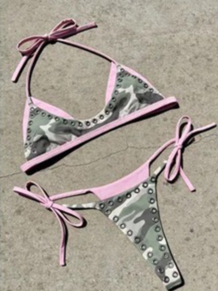 Damski Zestaw Bikini z Ćwiekam – A Bathing Ape Camo recenzja i cena