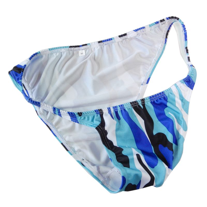 Męskie stringi bikini w paski  – A Bathing Ape Camo recenzja i cena